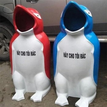 Thùng rác chim cánh cụt