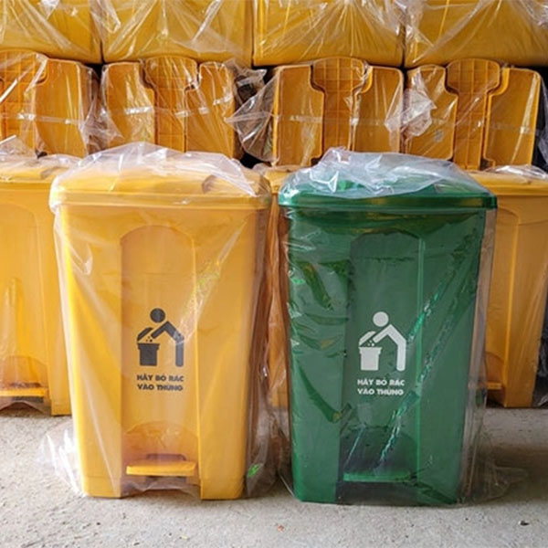 Thùng rác 70L chân đạp hàng nhập khẩu cao cấp